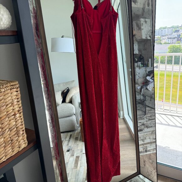 Area Crystal Embellished Gown - Picture 5 of 9